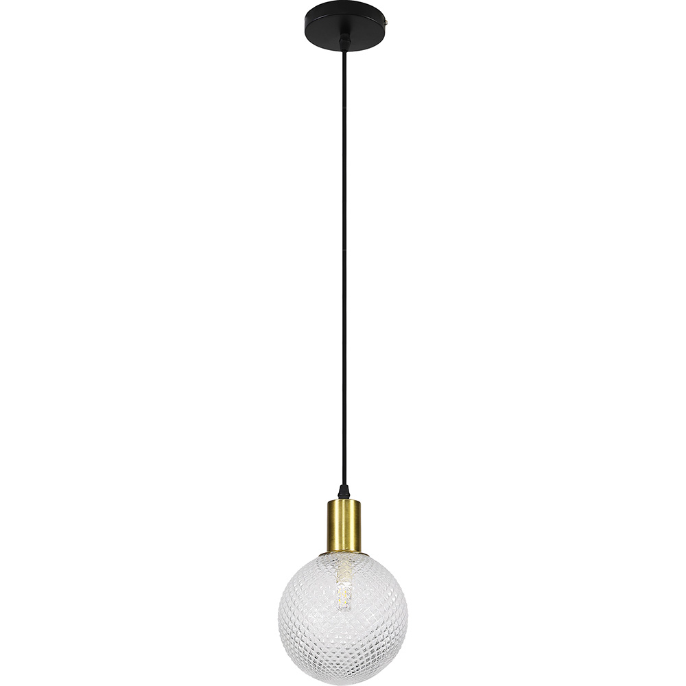  Buy Nellie Hanging Lamp - Metal and Glass Transparent 59662 - in the EU