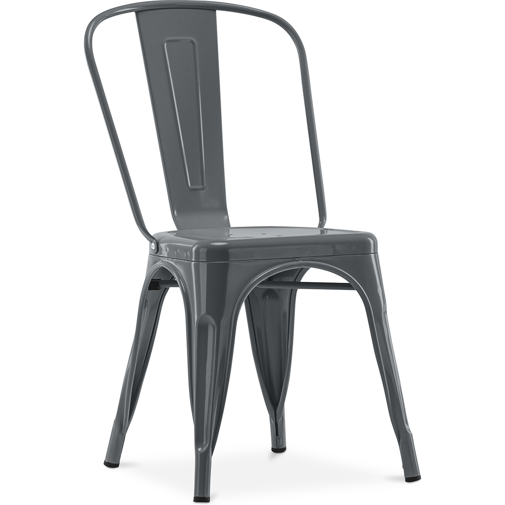  Buy Steel Dining Chair - Industrial Design - New Edition - Stylix Dark grey 59802 - in the EU