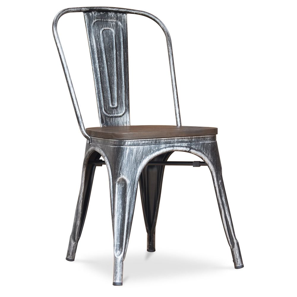 Dining Chair - Industrial Design - Wood and Steel - New Edition - Stylix image 8