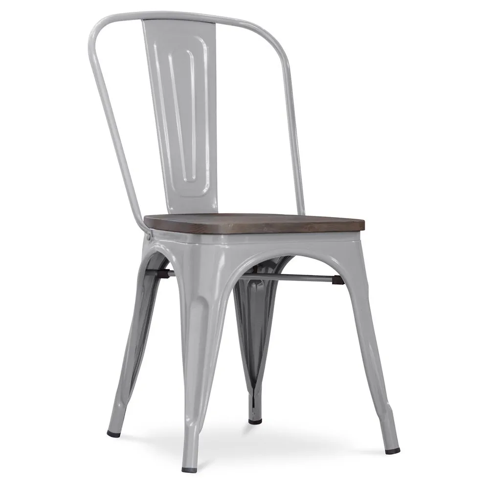 Dining Chair - Industrial Design - Wood and Steel - New Edition - Stylix image 8