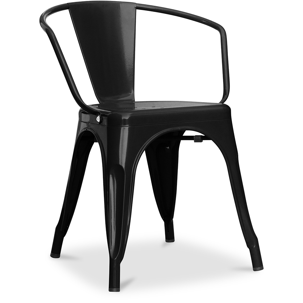  Buy Dining Chair with Armrests - Steel - New Edition - Stylix Black 59809 - in the EU