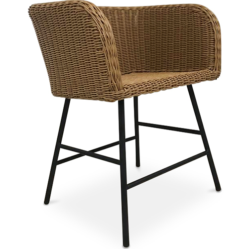  Buy Ishita Design Boho Bali Dining Chair - Synthetic Rattan Natural wood 59823 - in the EU