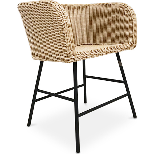  Buy Rattan Dining Chair - Boho Bali Design - Ishita Light natural wood 59823 - in the EU