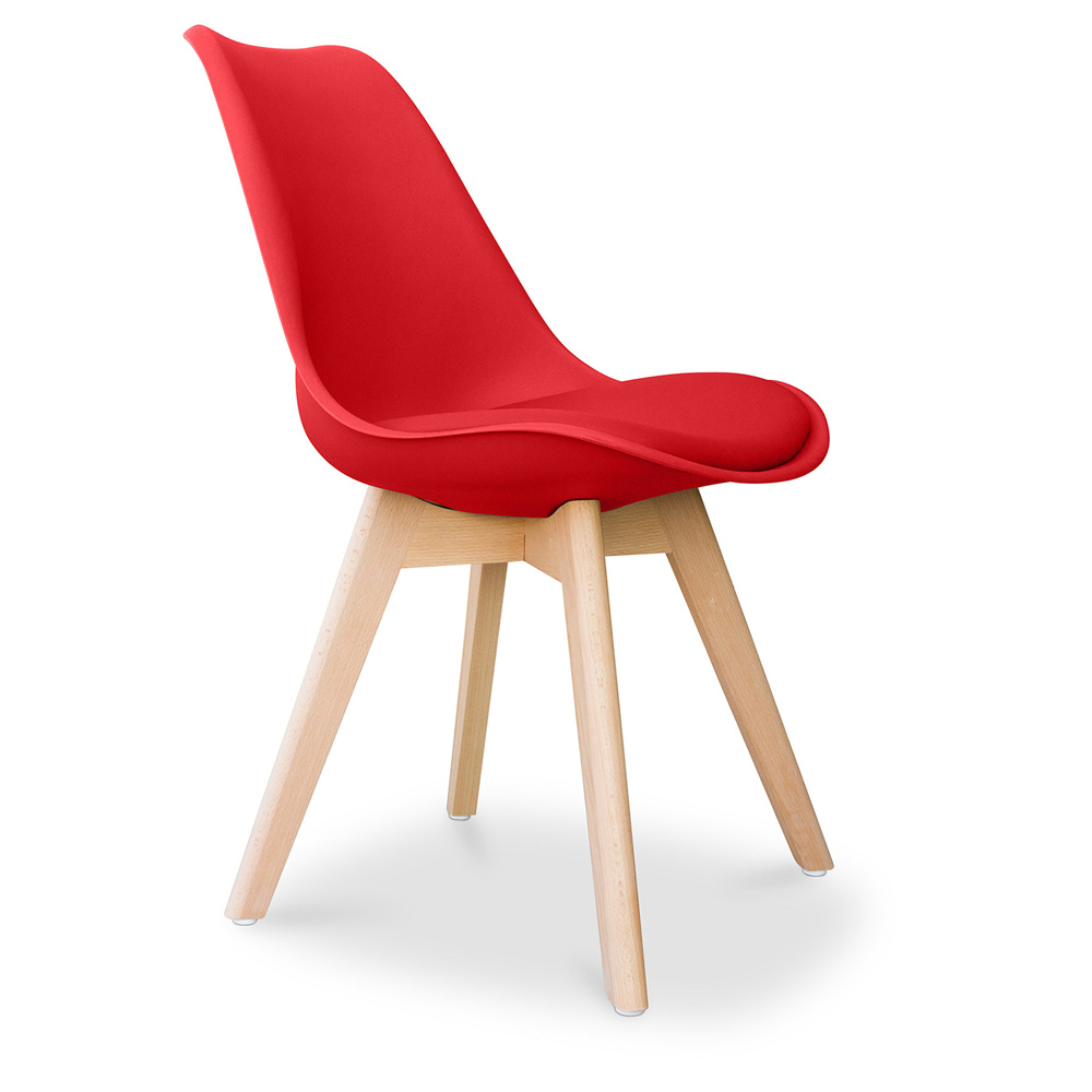  Buy Office Chair - Dining Chair - Scandinavian Style - Denisse Red 58293 - in the EU