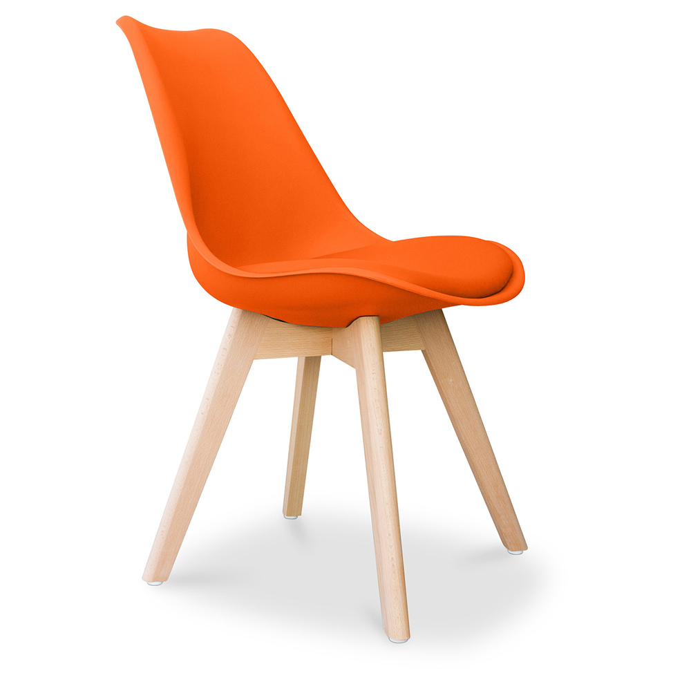 Buy Office Chair - Dining Chair - Scandinavian Style - Denisse Orange 58293 - in the EU