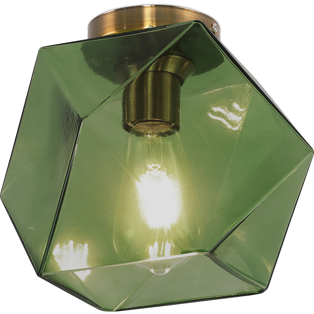  Buy Crystal Ceiling Lamp - Retro Design Flush Mount - Avo Green 59832 - in the EU