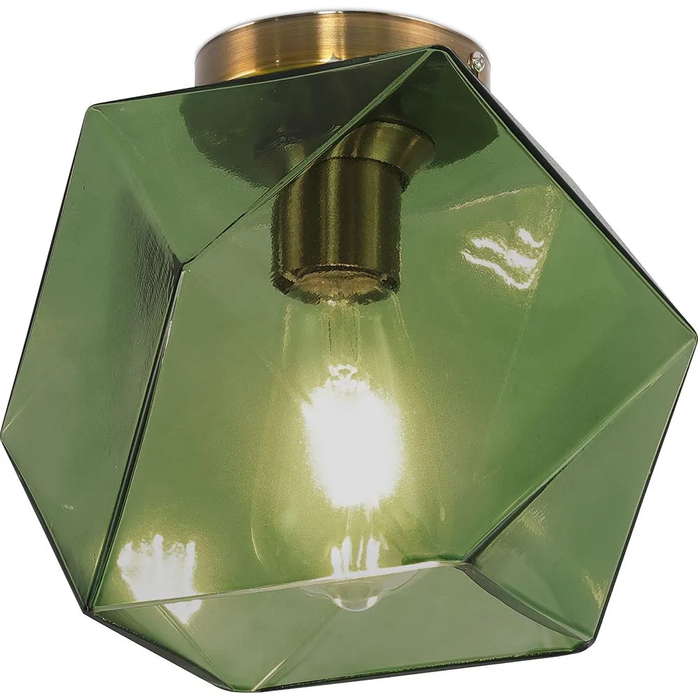 Crystal Ceiling Lamp - Retro Design Flush Mount - Avo image 8