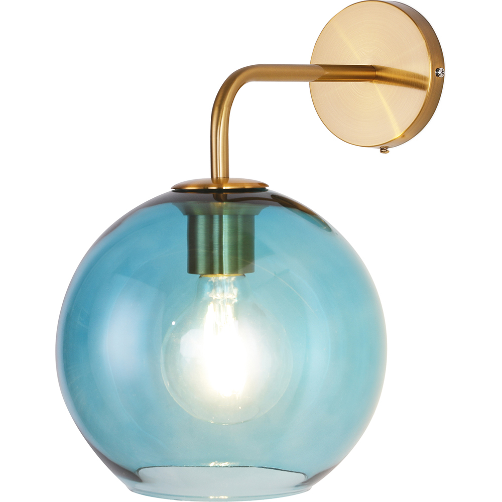  Buy Wall Lamp - Glass Ball - Melissa Blue 59833 - in the EU