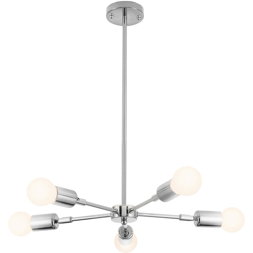  Buy Gold Ceiling Lamp - Design Pendant Lamp - 5 Arms - Tristan Silver 59834 - in the EU