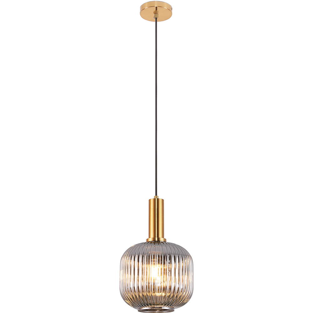  Buy Vintage Ceiling Lamp - Crystal Pendant Lamp - Amelia Grey transparent 59835 - in the EU