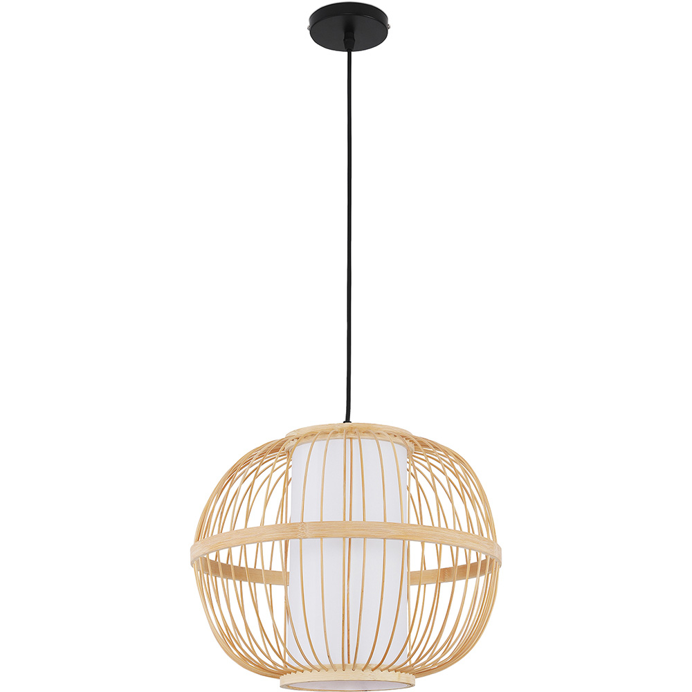  Buy Bamboo Ceiling Lamp - Boho Bali Design Pendant Lamp - Kaula Natural wood 59851 - in the EU