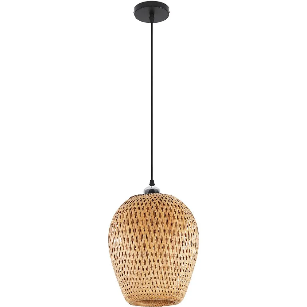 Bamboo Ceiling Lamp - Boho Bali Design Pendant Lamp - Gina image 8