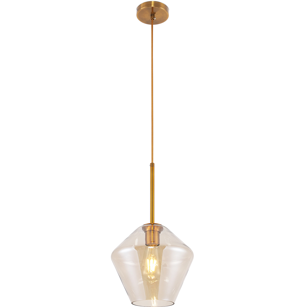  Buy Diamond Glass Shade Hanging Lamp Beige 59859 - in the EU