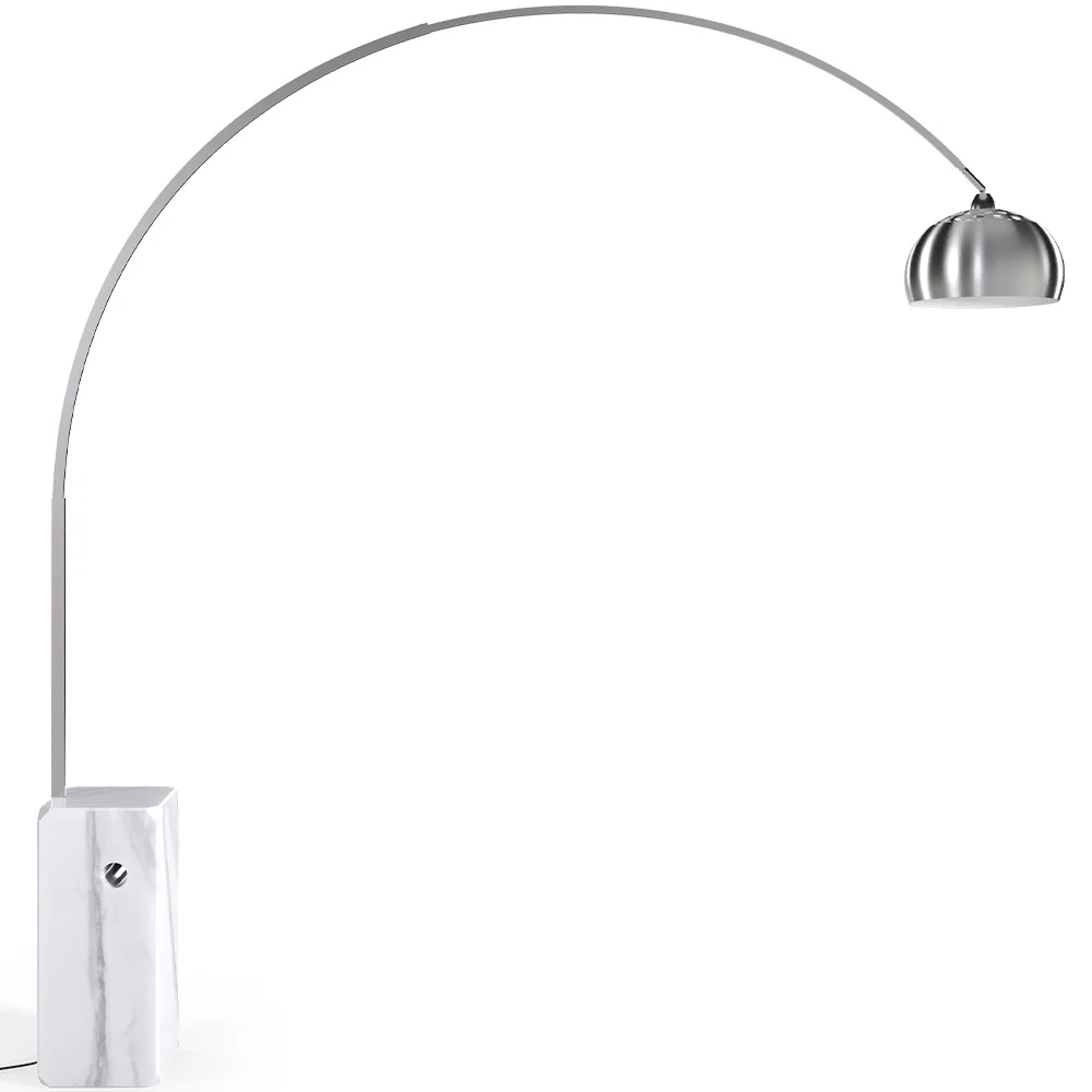 Floor Lamp with Marble Base - Living Room Lamp - Bow image 8