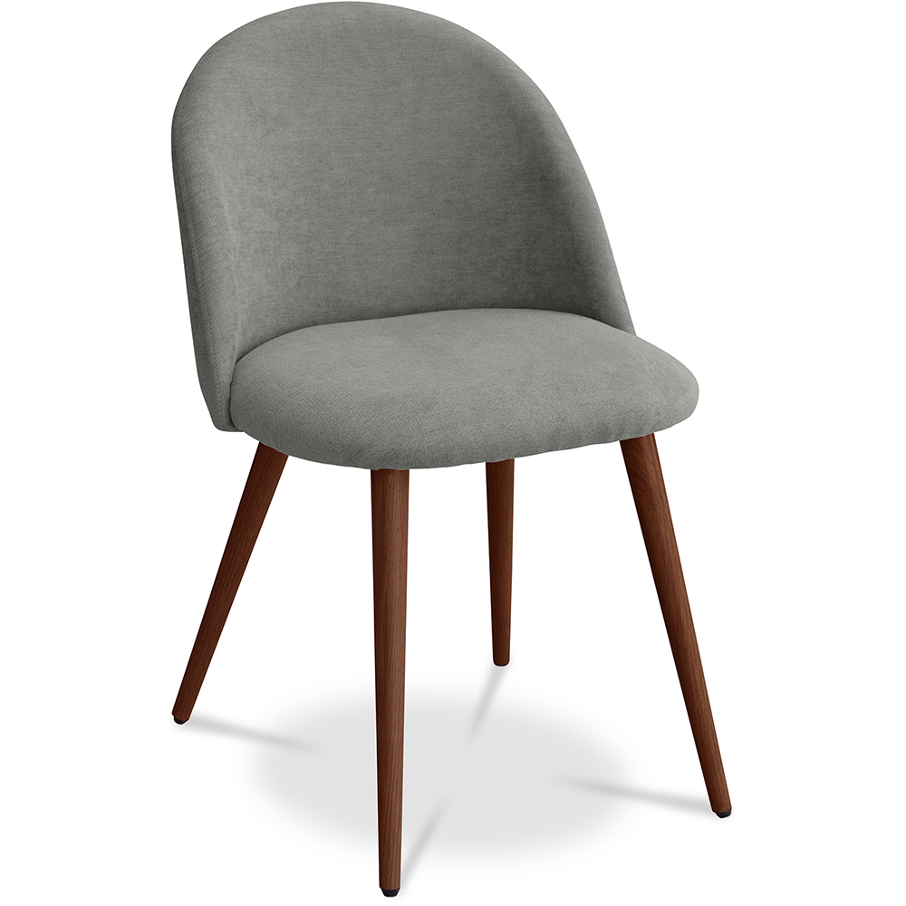  Buy Dining Chair - Upholstered in Fabric - Scandinavian Style - Evelyne Grey 58982 - in the EU
