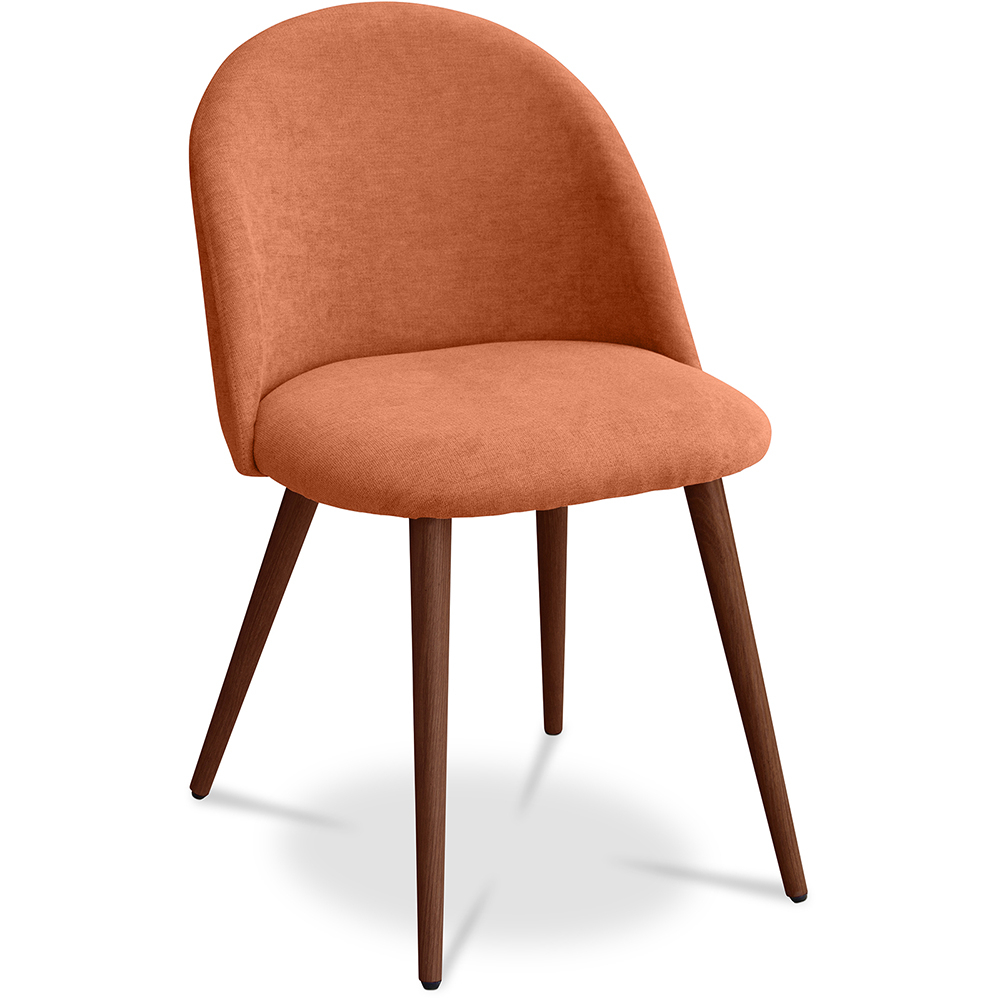  Buy Dining Chair - Upholstered in Fabric - Scandinavian Style - Evelyne Orange 58982 - in the EU