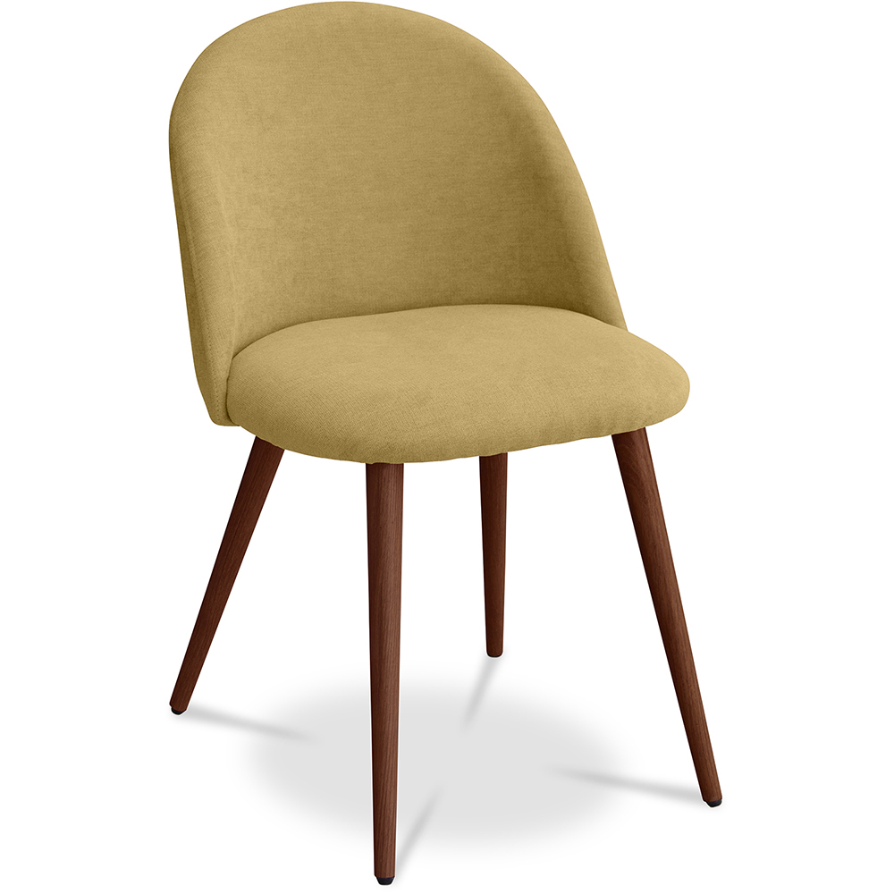  Buy Dining Chair - Upholstered in Fabric - Scandinavian Style - Evelyne Light Yellow 58982 - in the EU