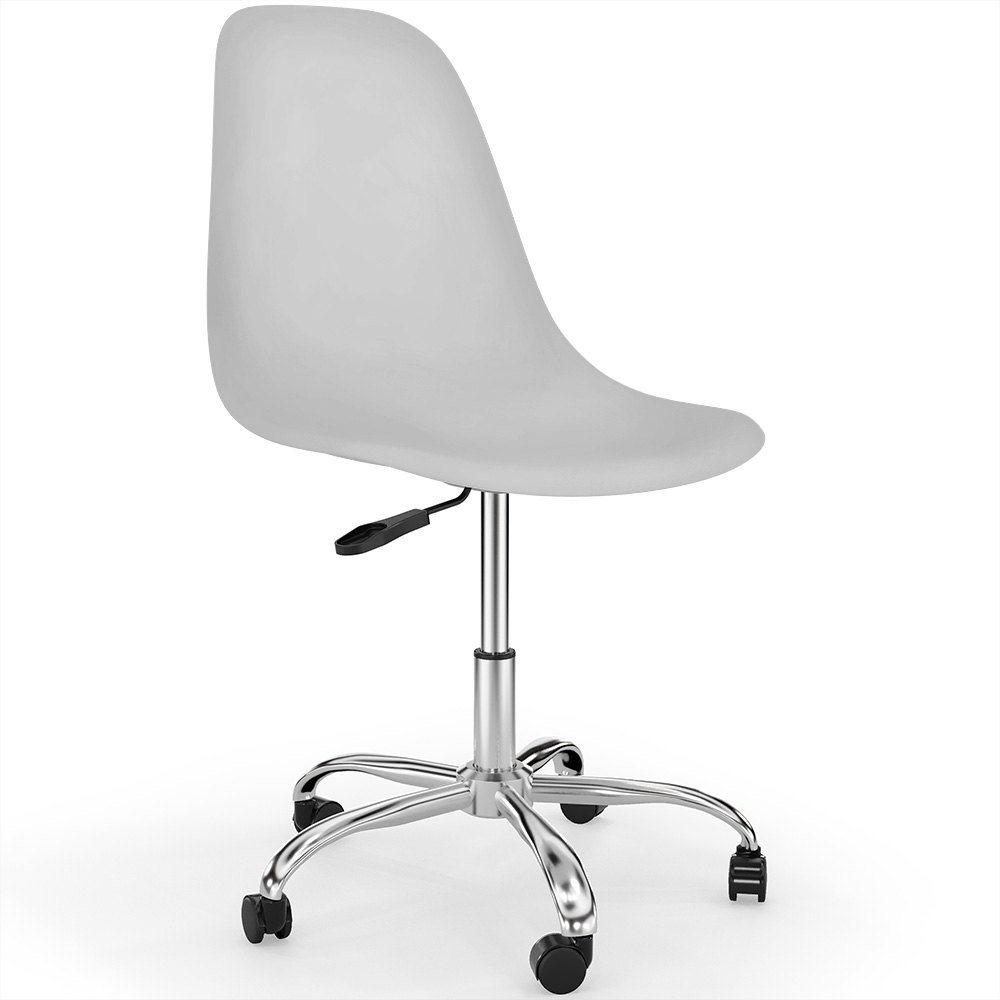  Buy Office Chair with Castors - Swivel Desk Chair - Denisse White 59863 - in the EU