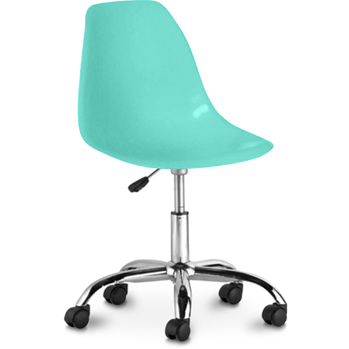  Buy Office Chair with Castors - Swivel Desk Chair - Denisse Turquoise 59863 - in the EU