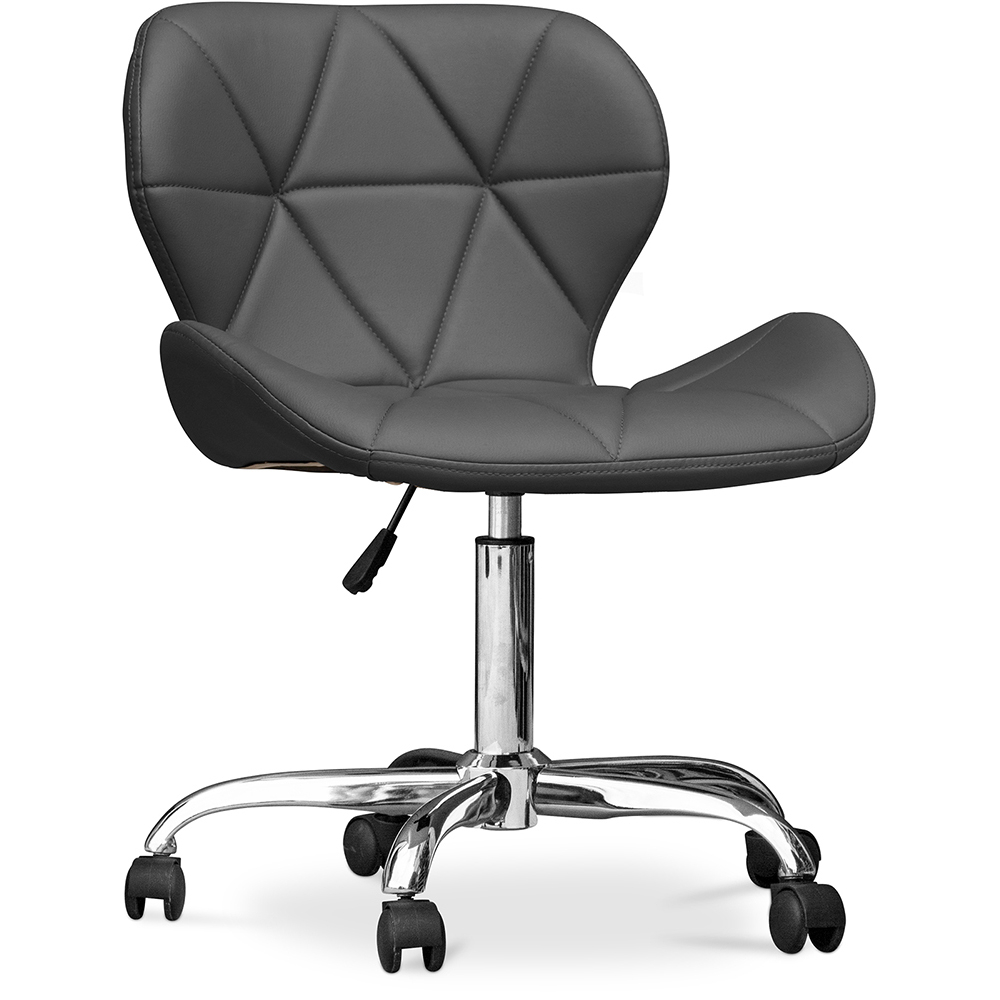  Buy Office Chair with Wheels - Swivel Desk Chair - Upholstered in Leatherette - Wito Grey 59871 - in the EU