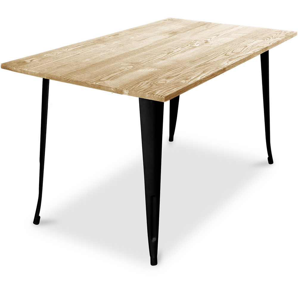  Buy Rectangular Dining Table - Industrial Design - Wood - Troy Black 59876 - in the EU