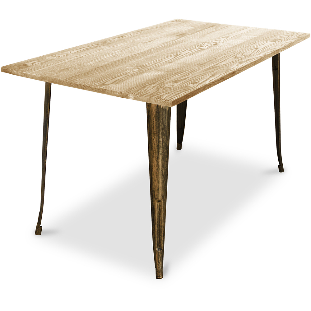  Buy Rectangular Dining Table - Industrial Design - Wood - Troy Metallic bronze 59876 - in the EU