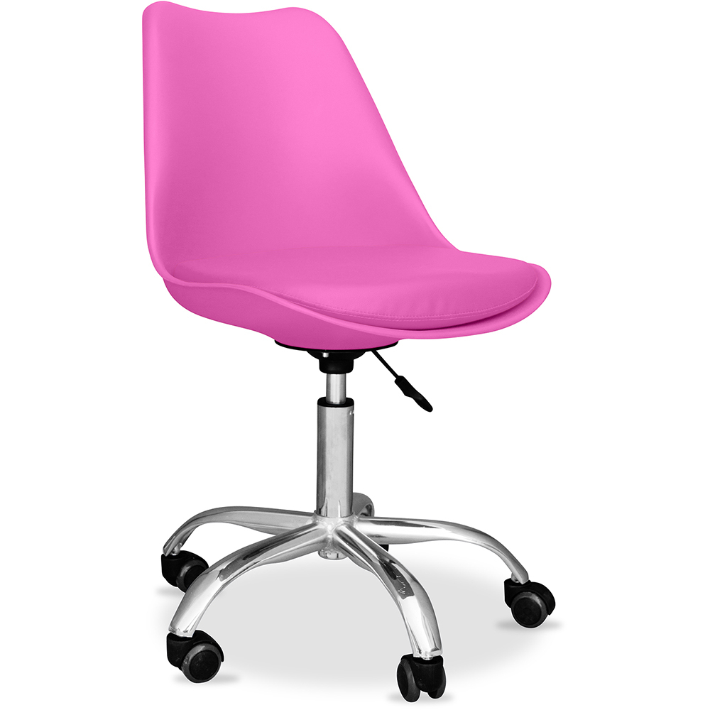  Buy Office Chair with Wheels - Swivel Desk Chair - Tulip Fuchsia 58487 - in the EU