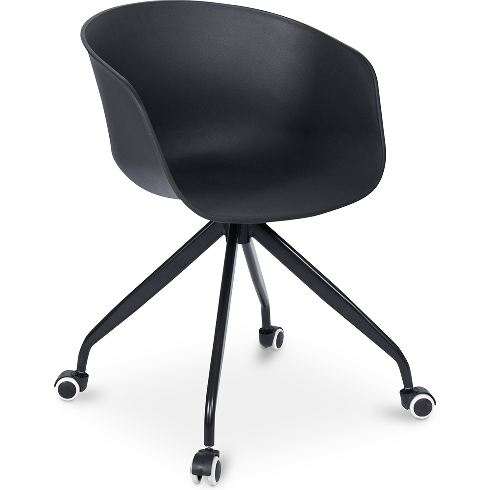  Buy Office Chair with Armrests - Desk Chair with Castors - Guy - Joan Black 59885 - in the EU