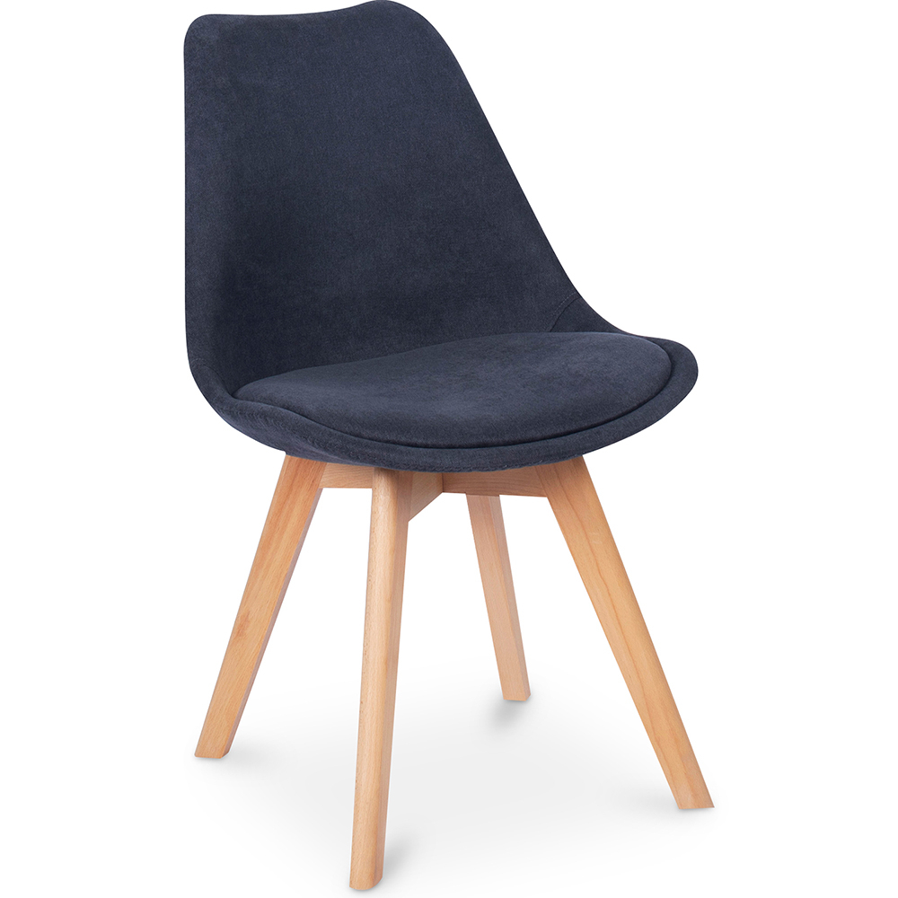  Buy Fabric Upholstered Dining Chair - Scandinavian Style - Denisse Dark grey 59892 - in the EU