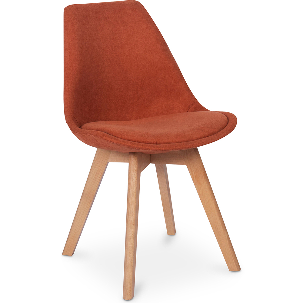  Buy Fabric Upholstered Dining Chair - Scandinavian Style - Denisse Orange 59892 - in the EU