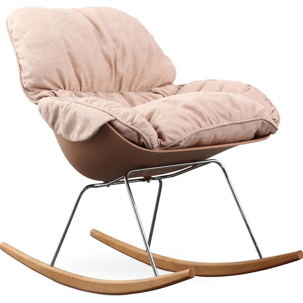 Padded Rocking Chair - Scandinavian Design - Ruma image 8