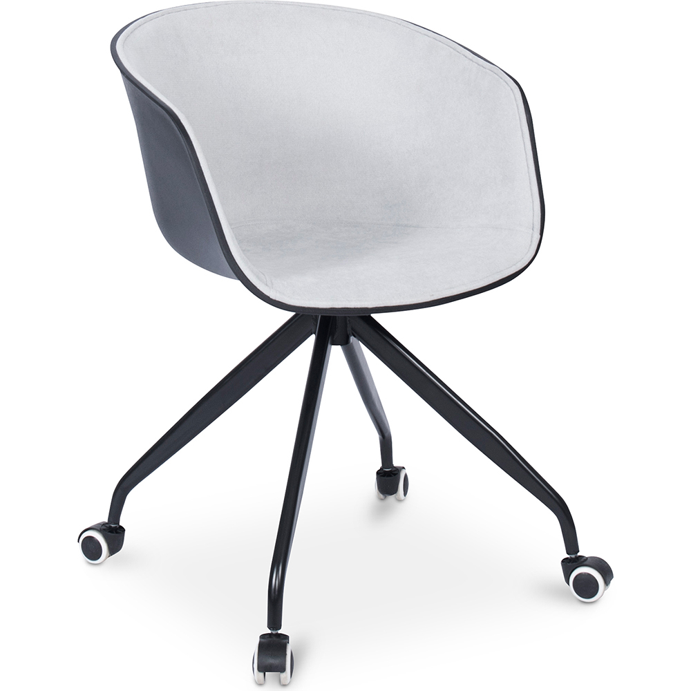  Buy Jodie Black Padded Office Chair with Wheels Light grey 59888 - in the EU