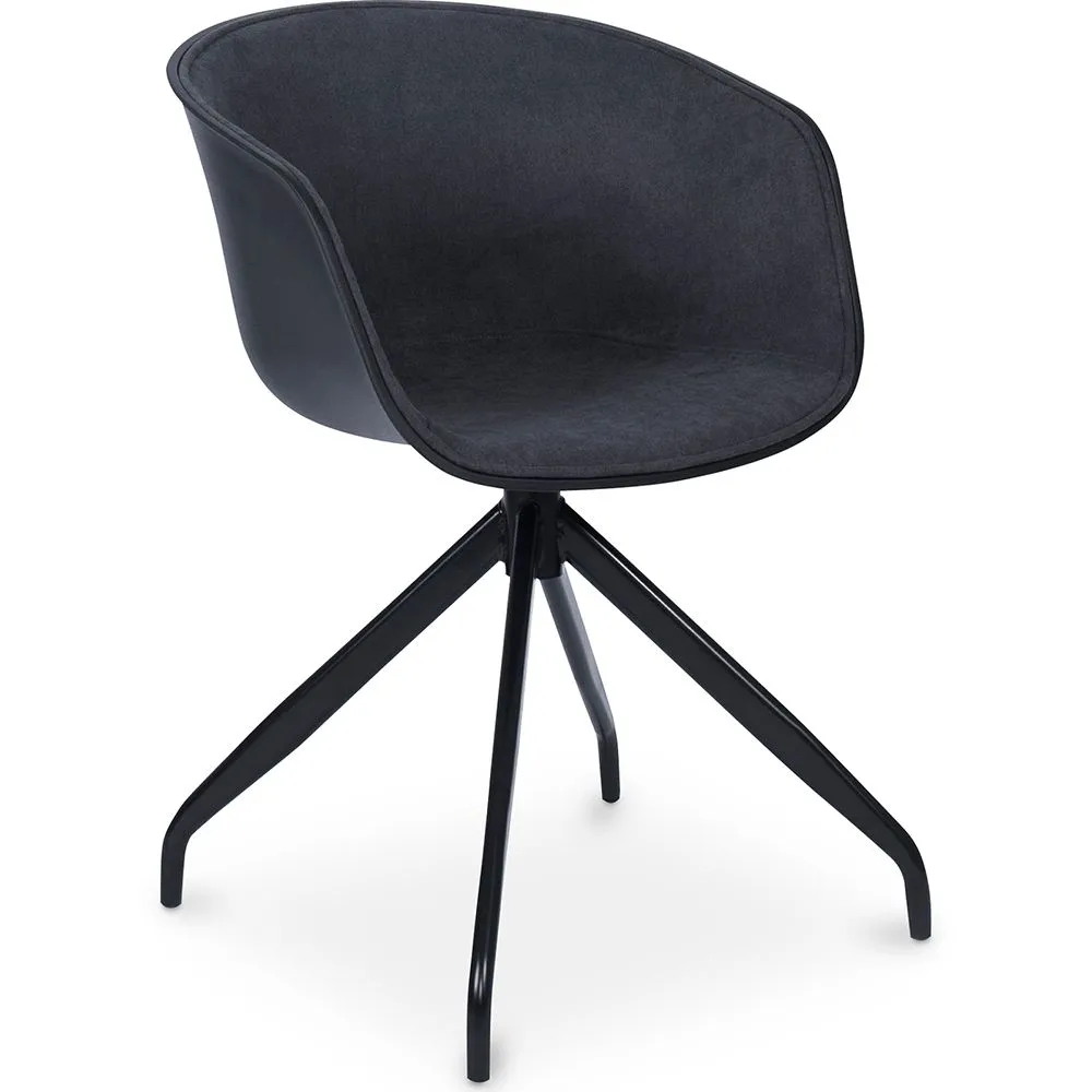 Office Chair with Armrests - Black Designer Desk Chair - Jodie image 8
