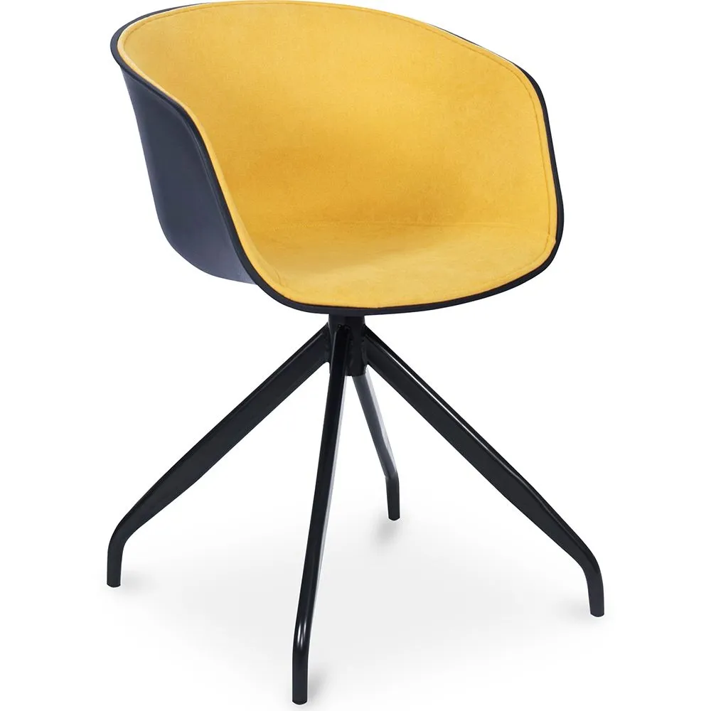 Office Chair with Armrests - Black Designer Desk Chair - Jodie image 8