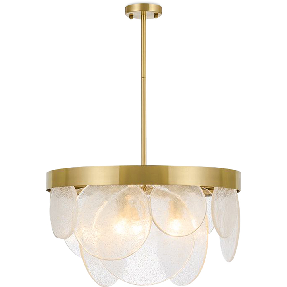  Buy Crystal Discs Ceiling Lamp - Design Pendant Lamp - Luna Gold 59928 - in the EU