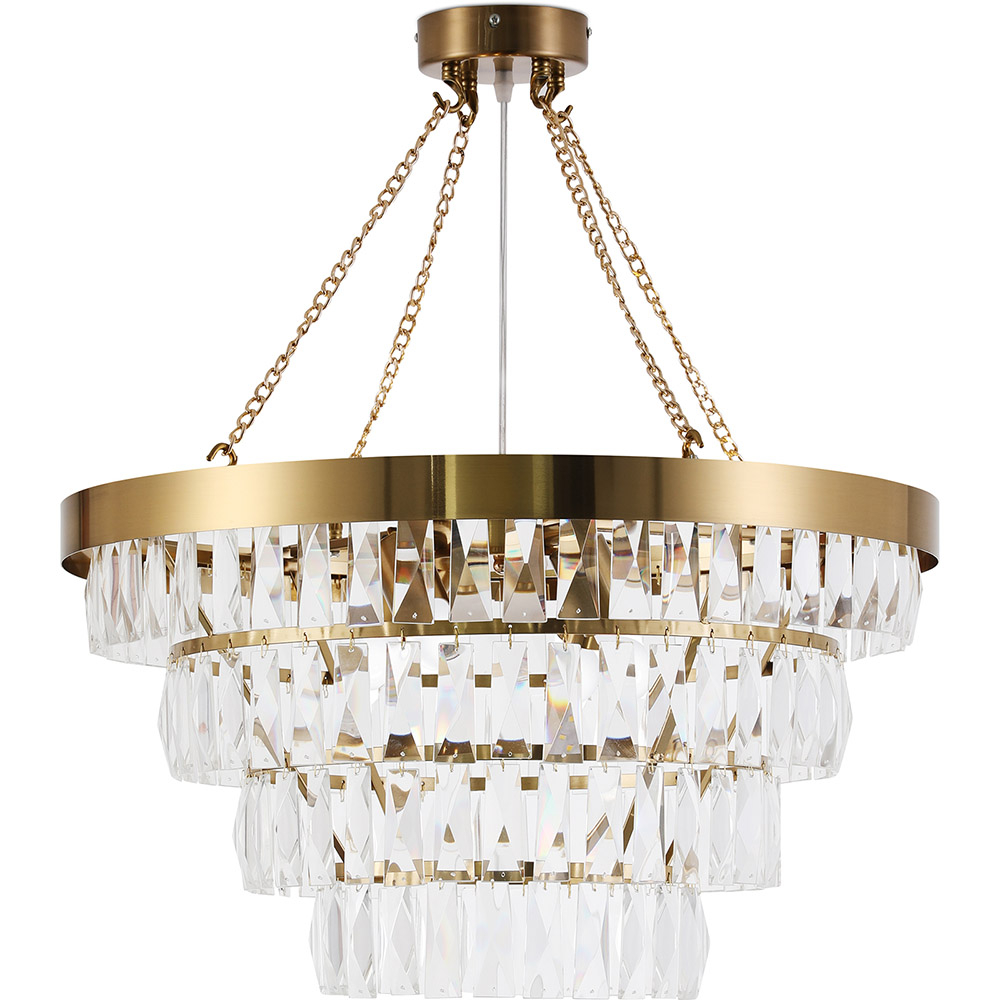  Buy Crystal Ceiling Lamp - Chandelier Pendant Lamp - Loraine Gold 59929 - in the EU