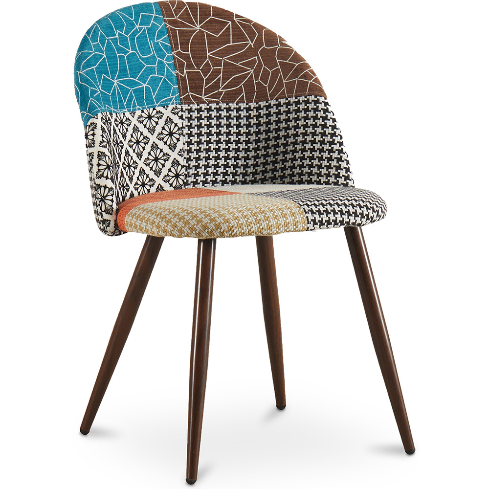  Buy Dining Chair - Upholstered in Patchwork - Scandinavian Style - Patty Multicolour 59938 - in the EU