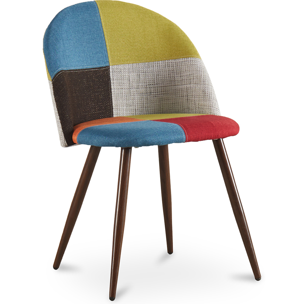  Buy Dining Chair - Upholstered in Patchwork - Scandinavian Style - Simona Multicolour 59939 - in the EU