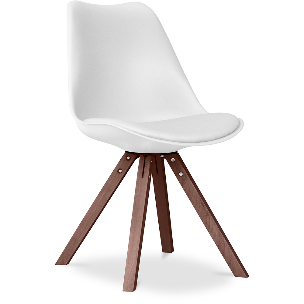 Buy Dining chair Denisse Scandi Style Premium Design Dark Legs with Cushion White 59954 - in the EU