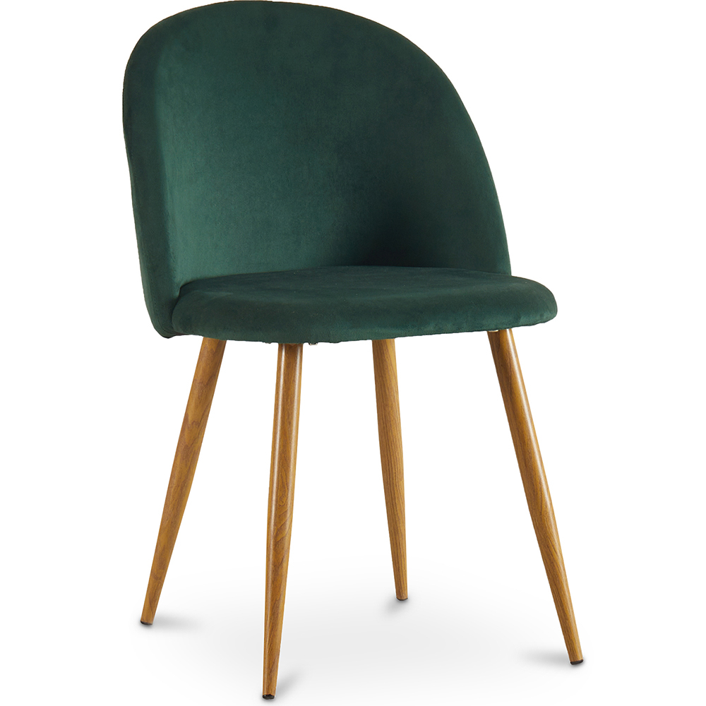  Buy Dining Chair - Velvet Upholstered - Scandinavian Style - Evelyne Dark green 59990 - in the EU