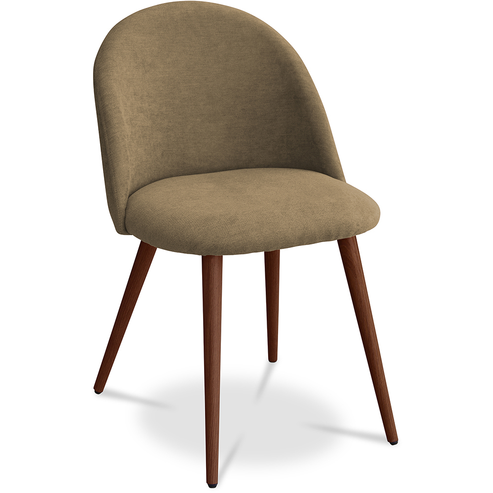  Buy Dining Chair - Upholstered in Fabric - Scandinavian Style - Evelyne Taupe 58982 - in the EU