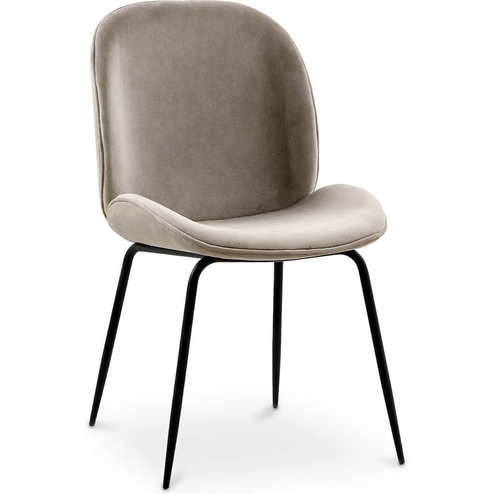  Buy Dining Chair - Upholstered in Velvet - Retro - Elias Taupe 59996 - in the EU