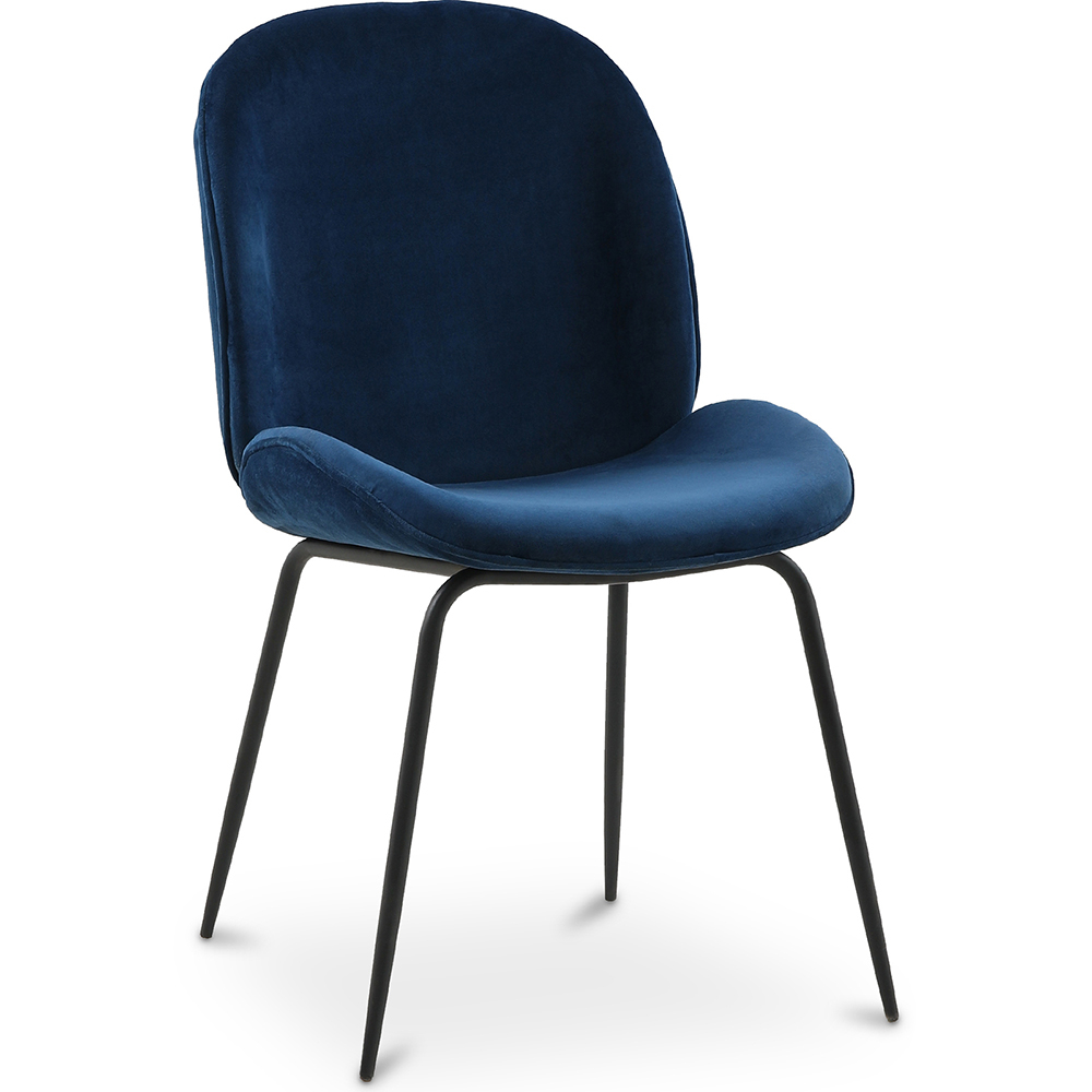  Buy Dining Chair - Upholstered in Velvet - Retro - Elias Dark blue 59996 - in the EU