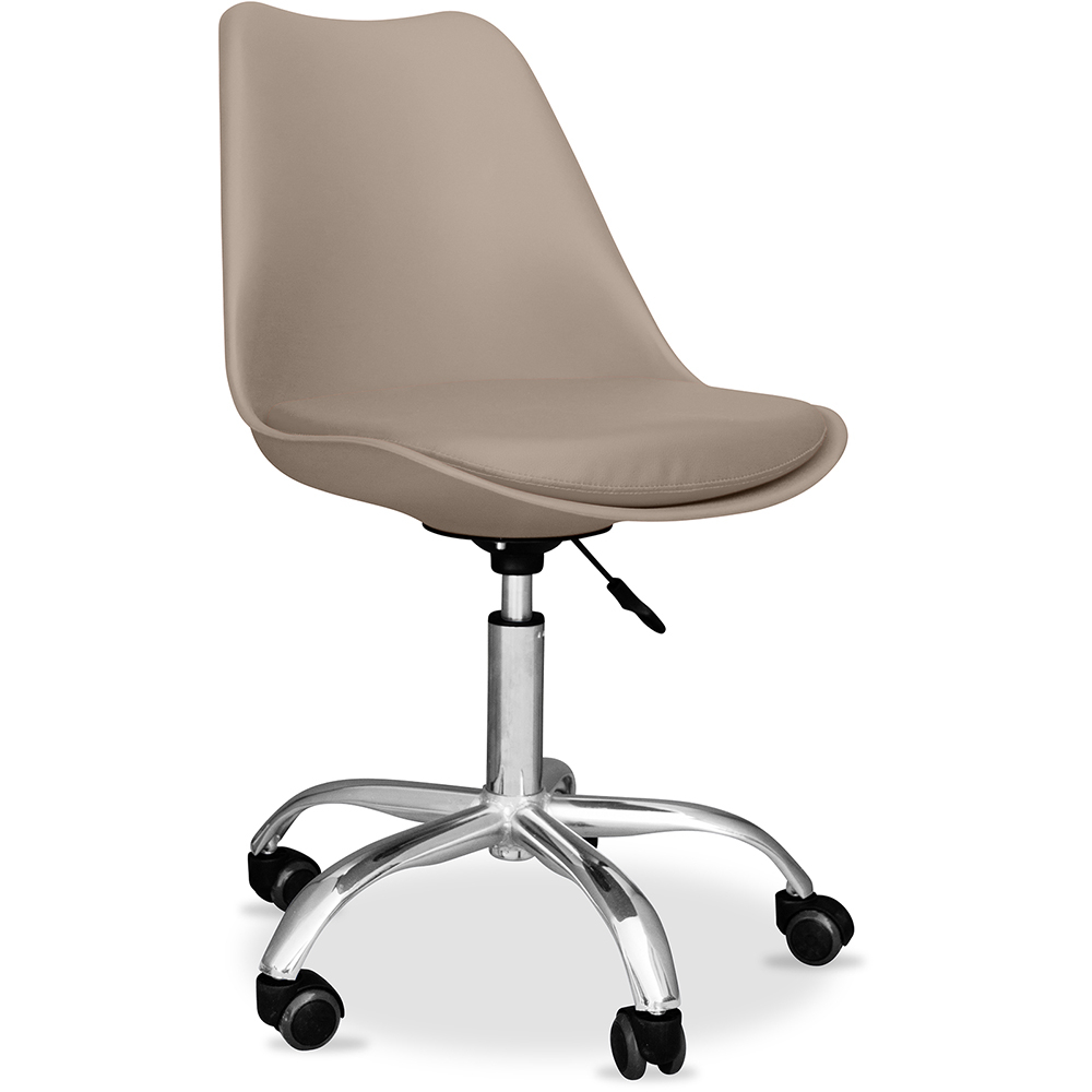  Buy Office Chair with Wheels - Swivel Desk Chair - Tulip Taupe 58487 - in the EU