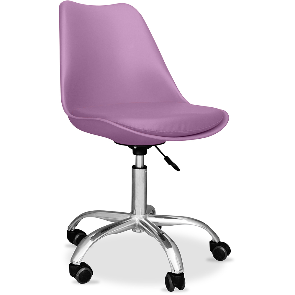  Buy Office Chair with Wheels - Swivel Desk Chair - Tulip Pastel purple 58487 - in the EU