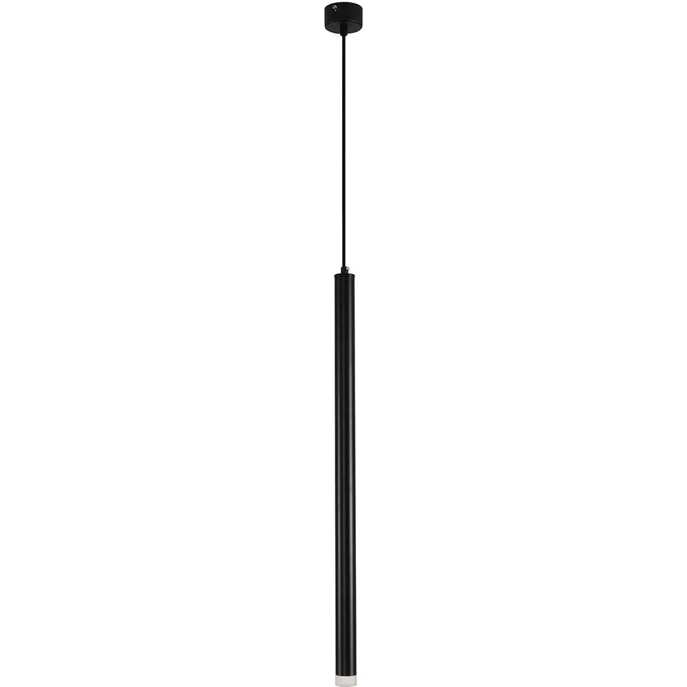 LED Tube Ceiling Lamp - Black Pendant Lamp - 60cm - Bruna image 8