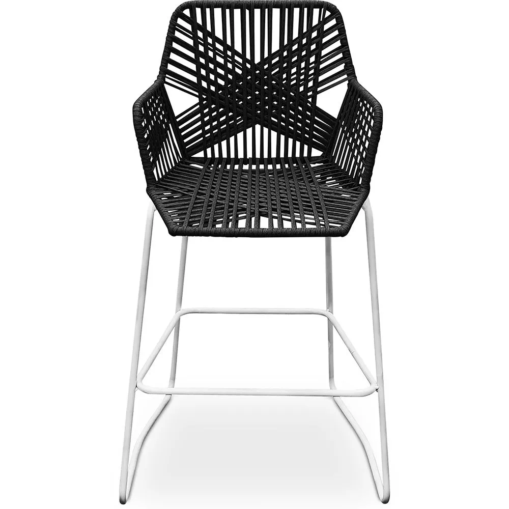 Rattan Boho Bali Design Stool - 75cm - Tale image 8