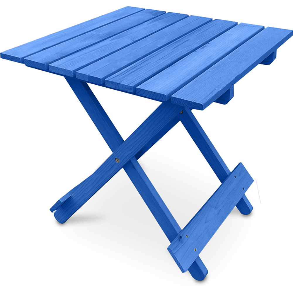  Buy Garden Table - Adirondack Wood Side Table - Alana Blue 60007 - in the EU