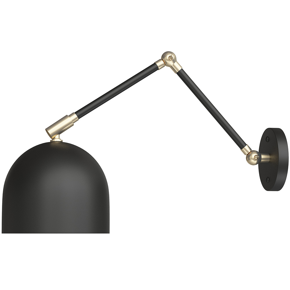  Buy Adjustable wall lamp, scandinavian style  - Lodf Black 60024 - in the EU