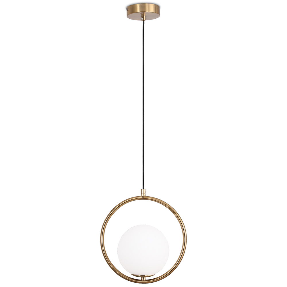  Buy Hanging light, metal and glass - Globe Gold 60027 - in the EU